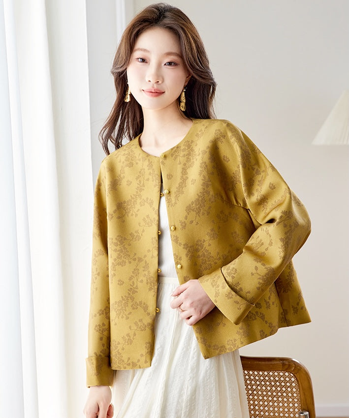 Golden Bloom Cheongsam Jacket