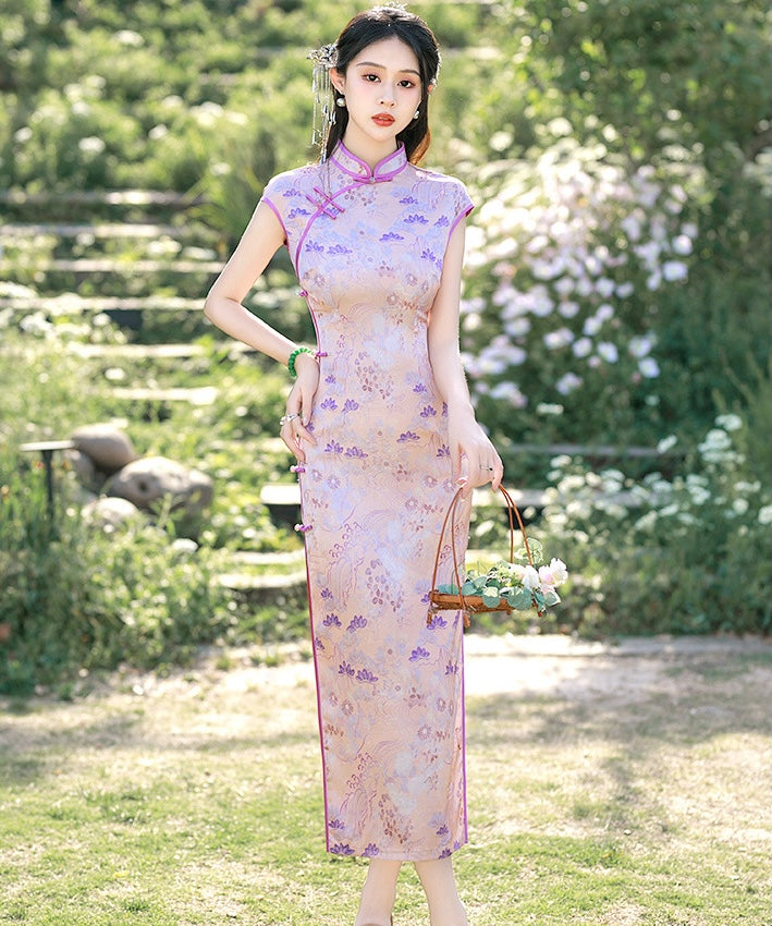 Qiqi's Purple Cheongsam