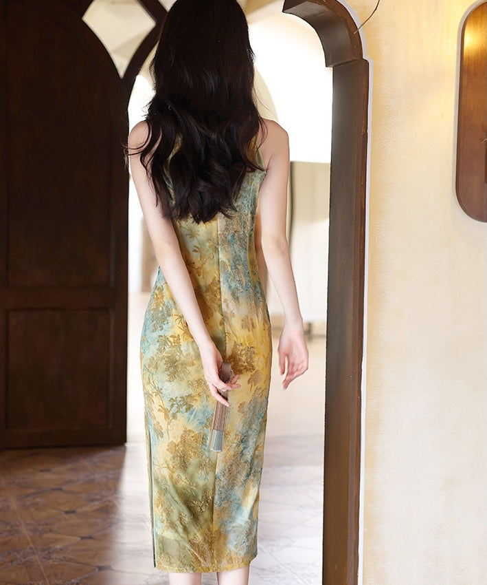 Jade Mist Ombre Cheongsam