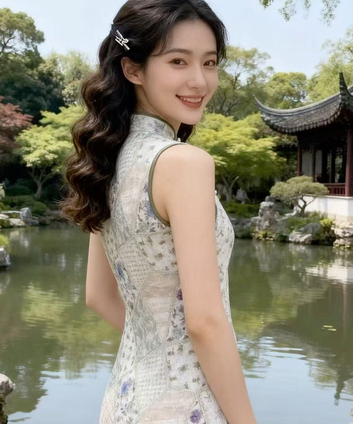 Porcelain Garden Cheongsam