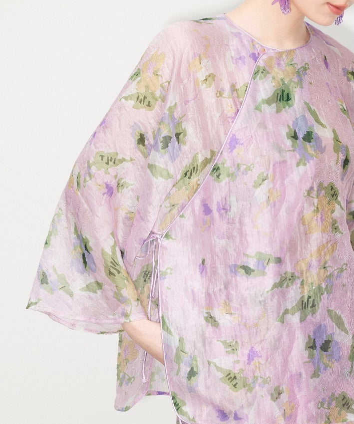 Violet Cheongsam Top + Shorts Set 💜 Limited Edition