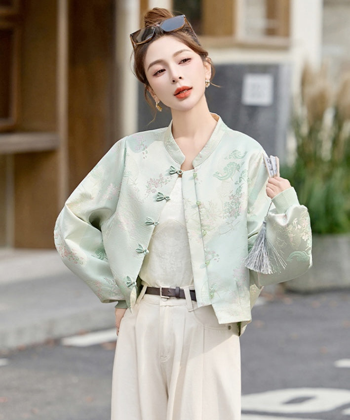 Tang Oriental Cropped Jacket