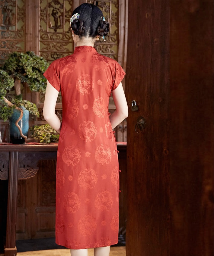 Lady FeiFeng's Red Cheongsam