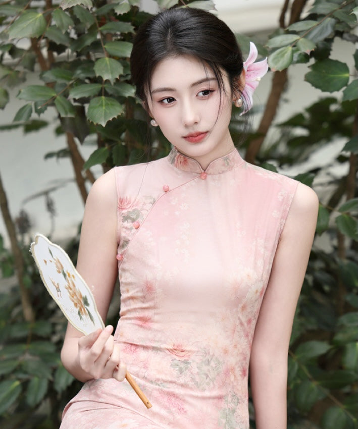 阿鲁埃特女士花朵旗袍