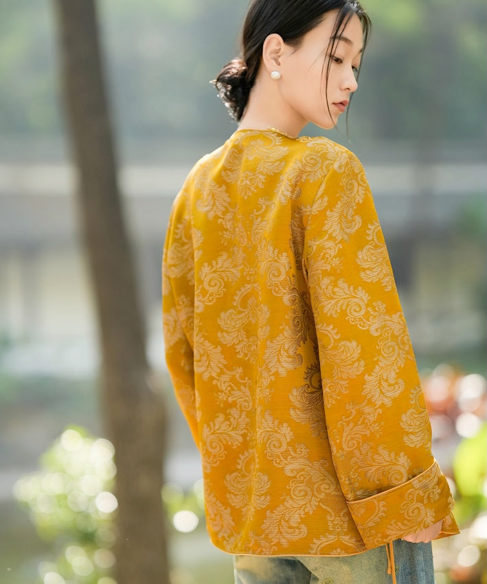 Golden Solace Cheongsam Top