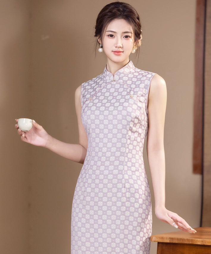 丁香风姿旗袍