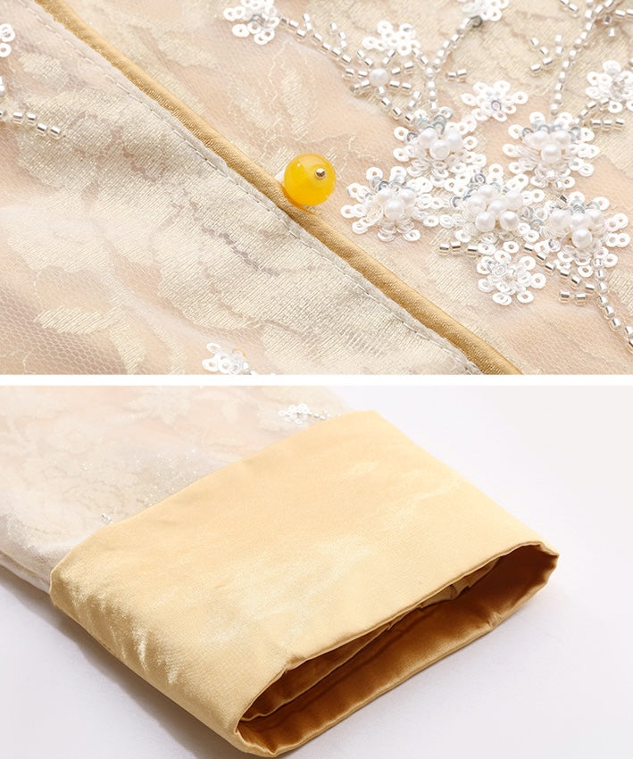 Pearls -Sequins Oriental Cheongsam Jacket