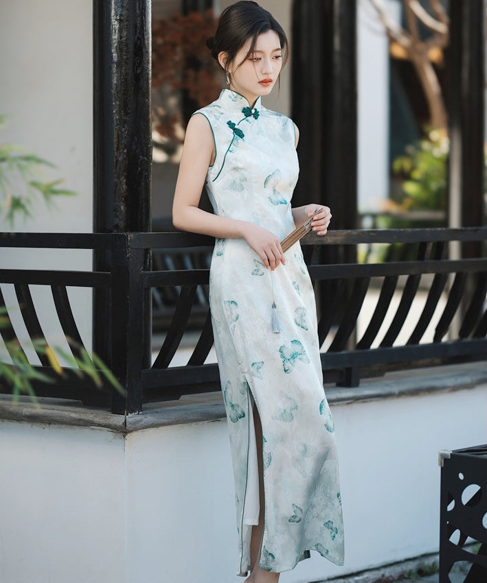 Evia Sleeveless Maxi Cheongsam