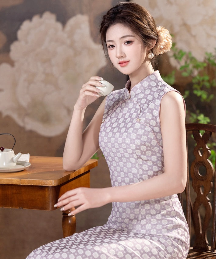 丁香风姿旗袍