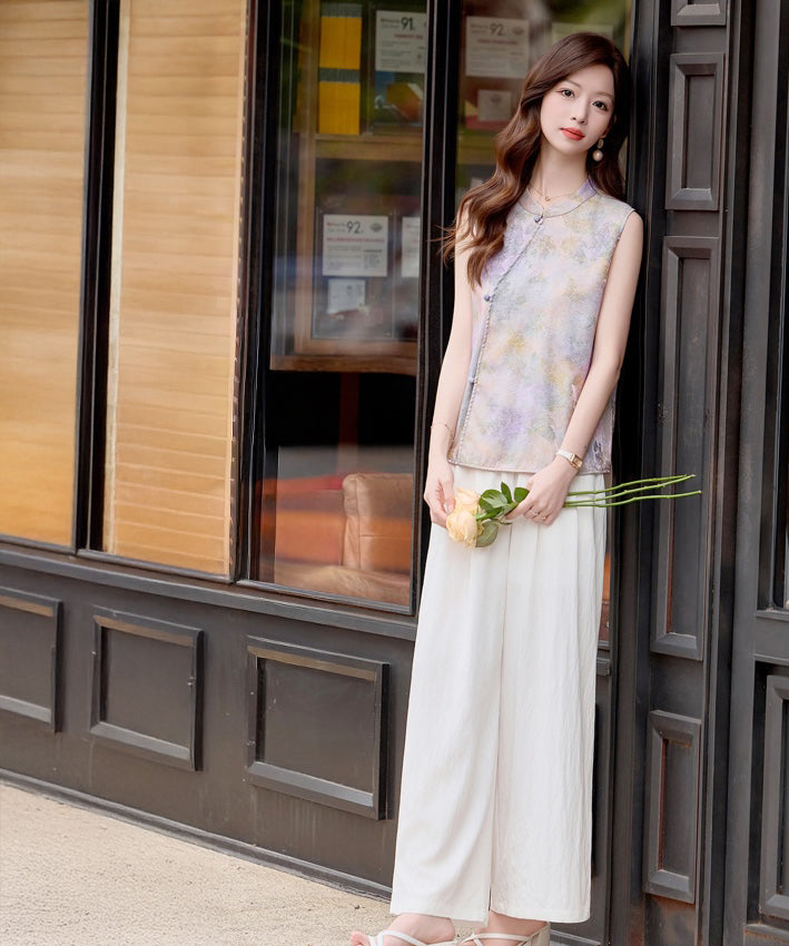 粉彩薄雾和谐旗袍套装