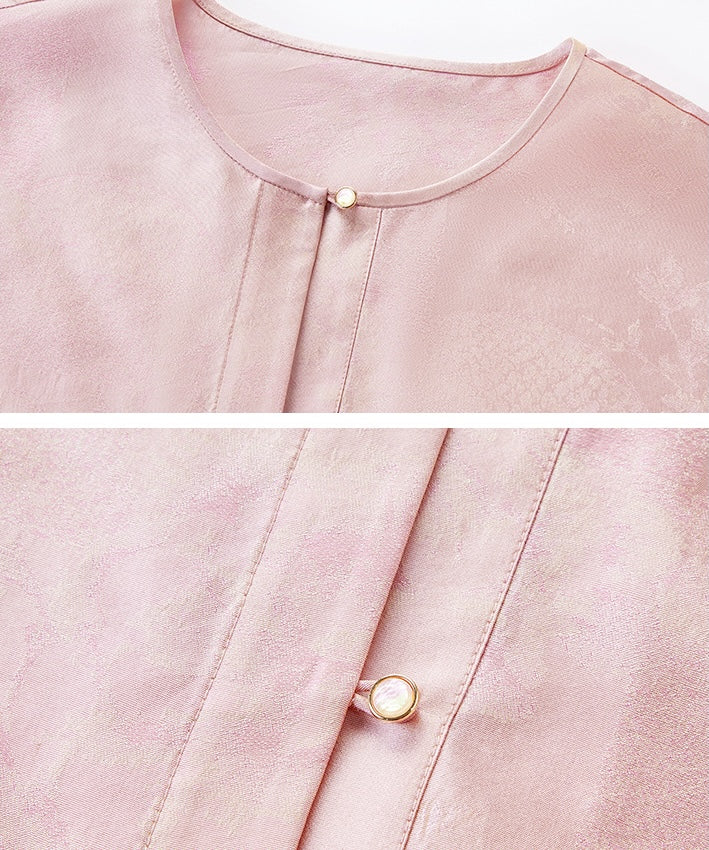 Pink Opaline Silk Top