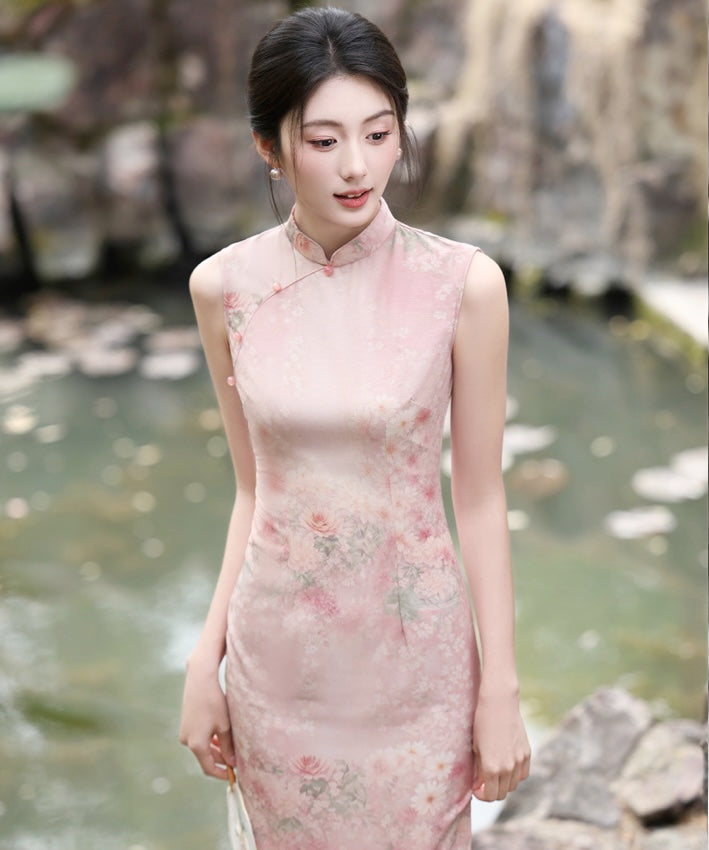 阿鲁埃特女士花朵旗袍