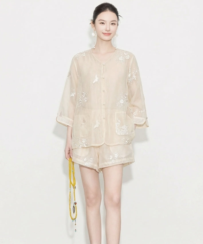 Ensemble cheongsam Serena Pearl
