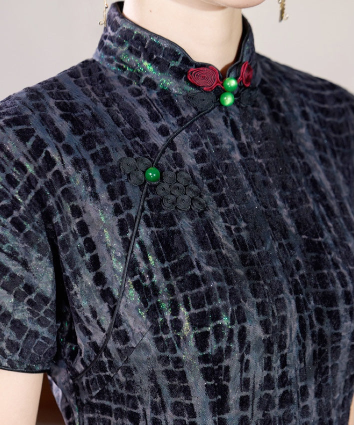 Celestial Emerald Glow Cheongsam