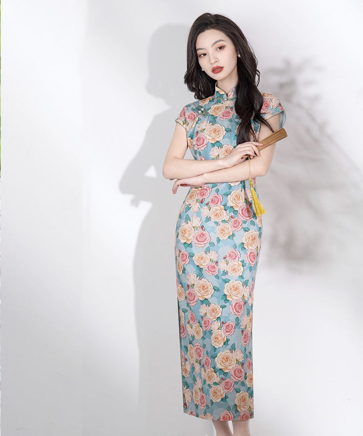 Yan 的浪漫长款旗袍