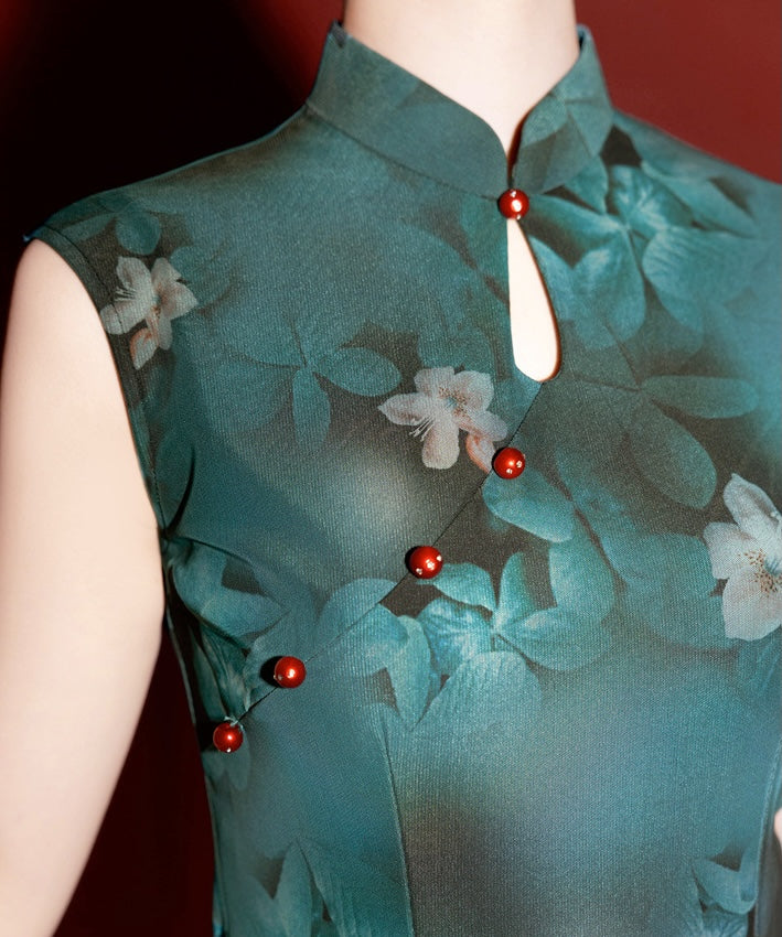 Emerald Peony Heirloom Cheongsam