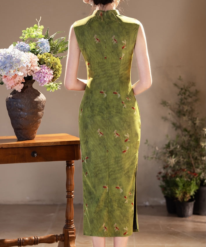 Verdant Koi Cheongsam