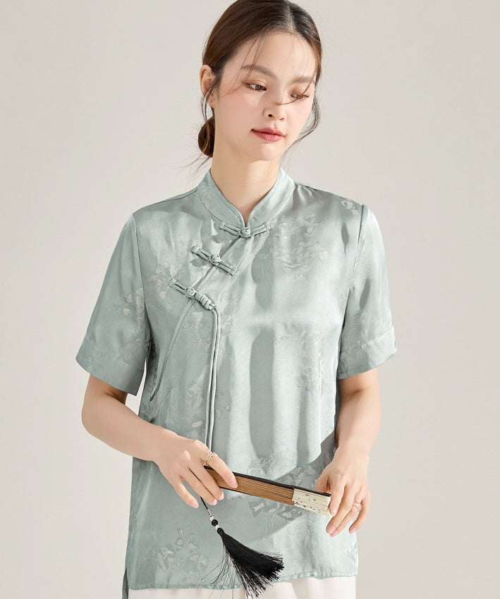 Light Jade Cheongsam Top