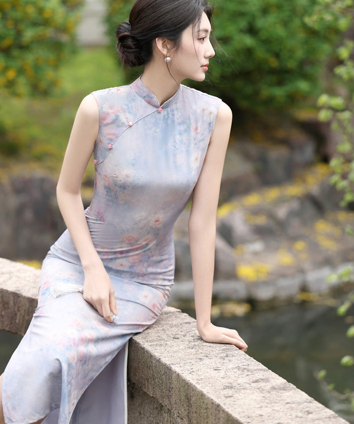 阿鲁埃特女士花朵旗袍