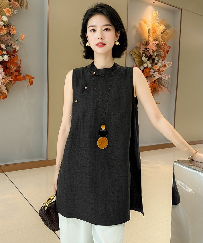 Noire Essence Modern Oriental Top