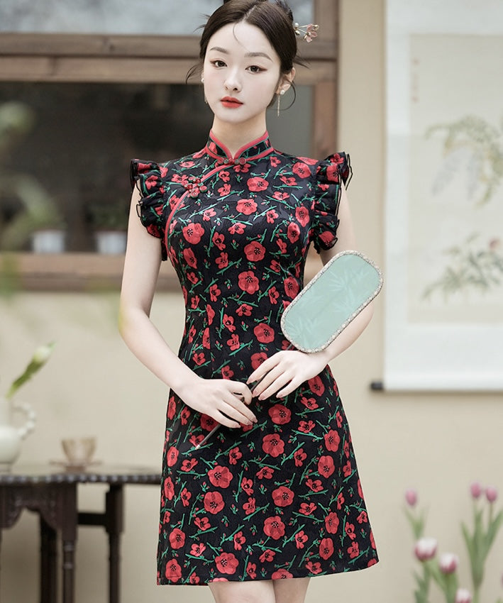 Missy Ruoxi's Rose Cheongsam