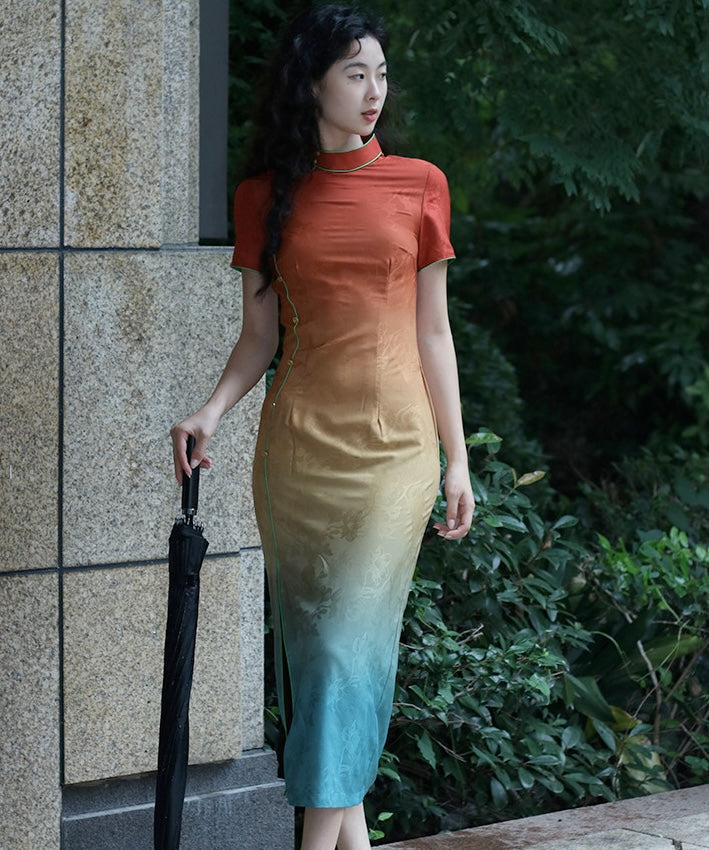 Rayna Ombre Maxi Cheongsam