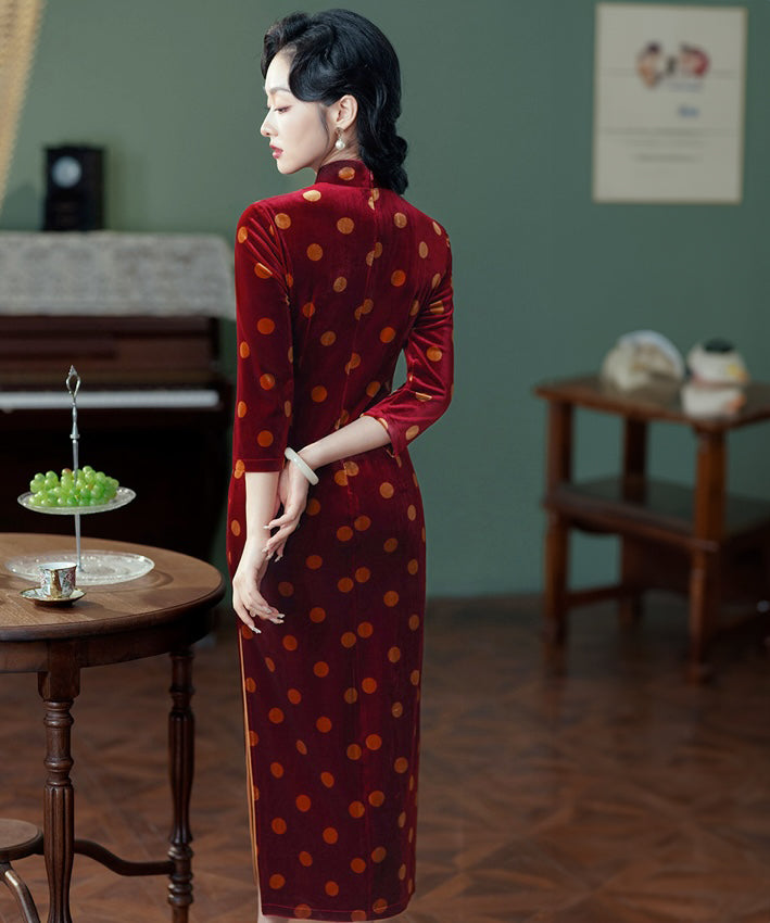 Manli Polka Dot Cheongsam