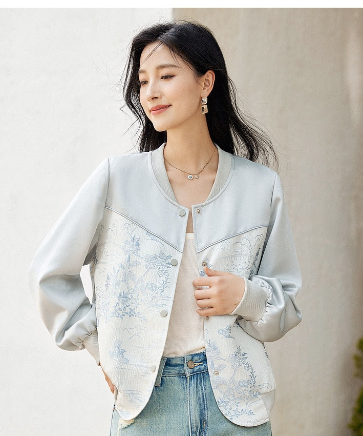 Shuya Oriental Print Jacket