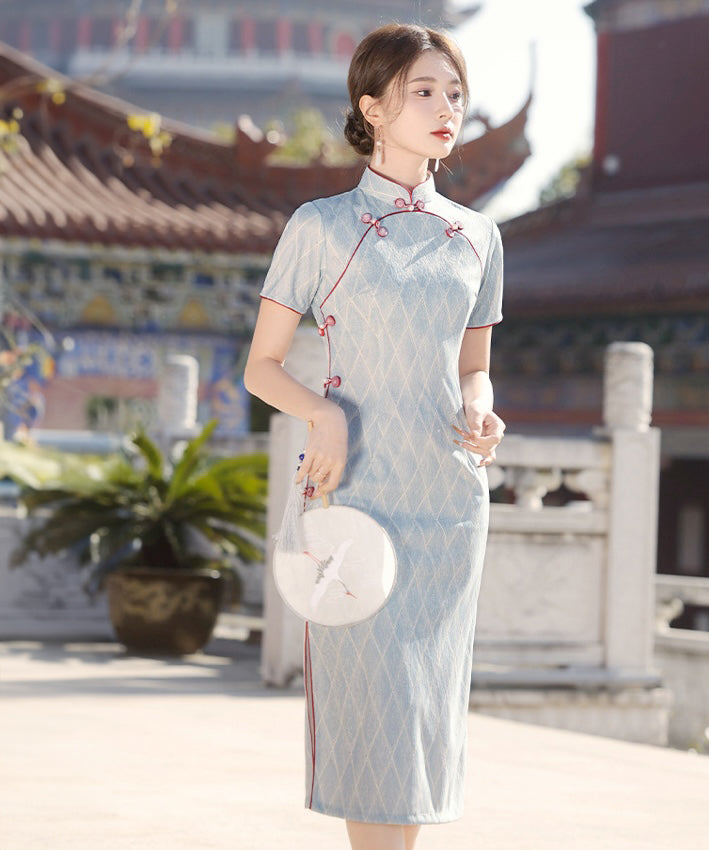 Wenxin Light Blue Cheongsam
