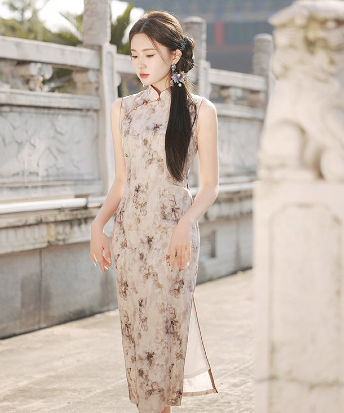 Penny Sleeveless Maxi Cheongsam