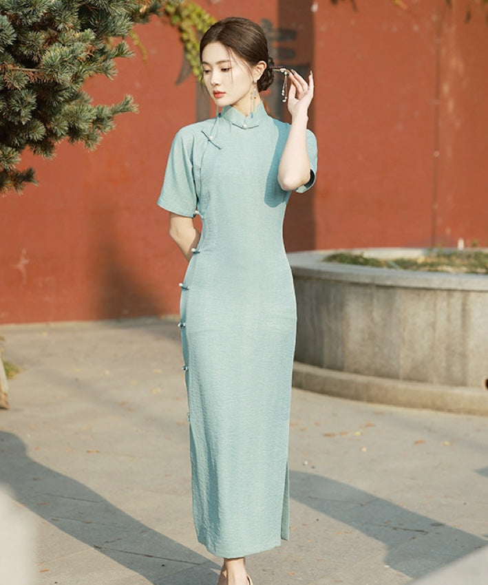 Sage Maxi Cheongsam