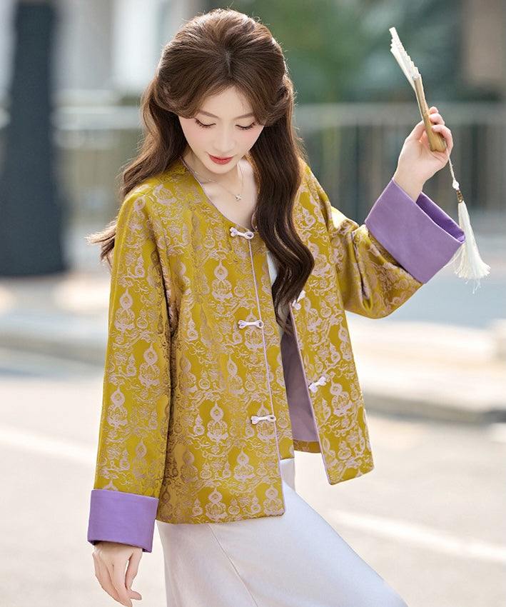 Golden Willow Cheongsam Jacket