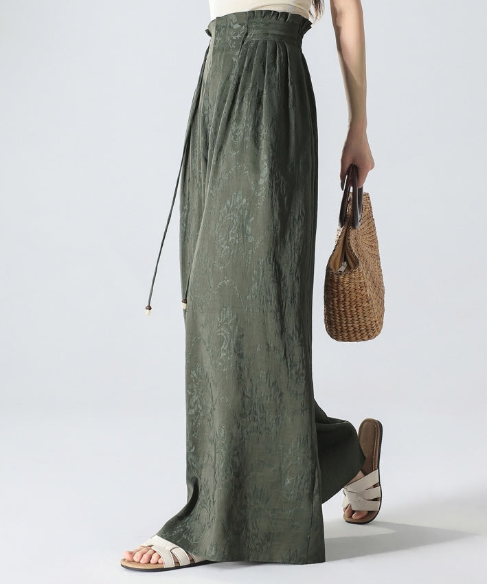 Silk Linen Relaxed Oriental Pants