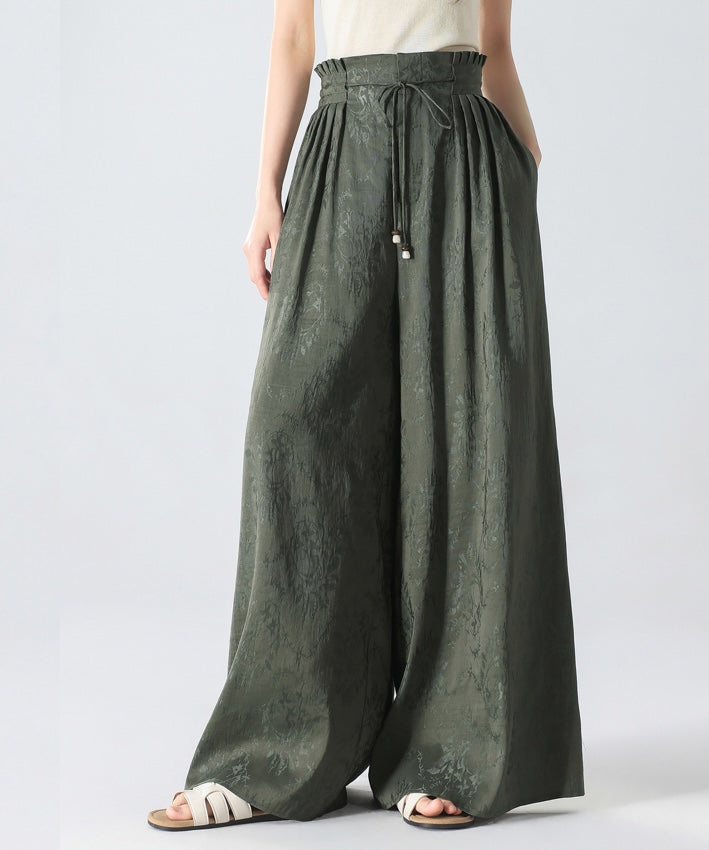 Silk Linen Relaxed Oriental Pants