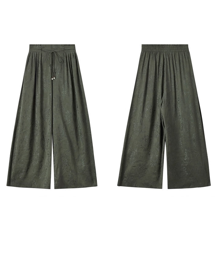 Silk Linen Relaxed Oriental Pants