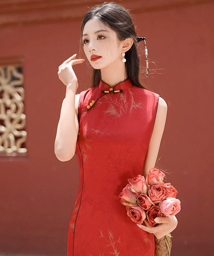 Darlene Red Maxi Cheongsam