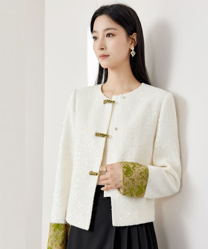 Ruo Sequin Cheongsam Blazer