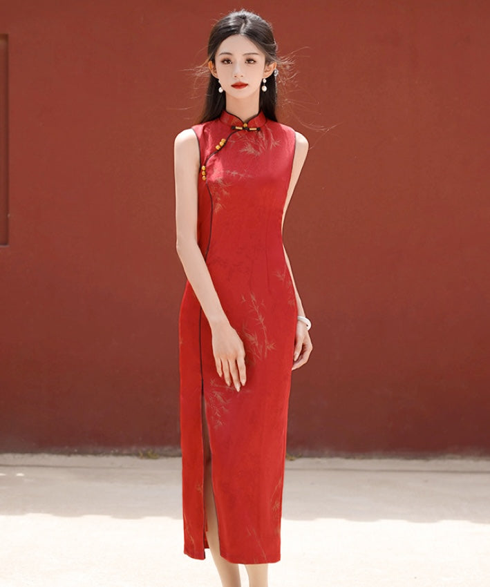 Darlene Red Maxi Cheongsam