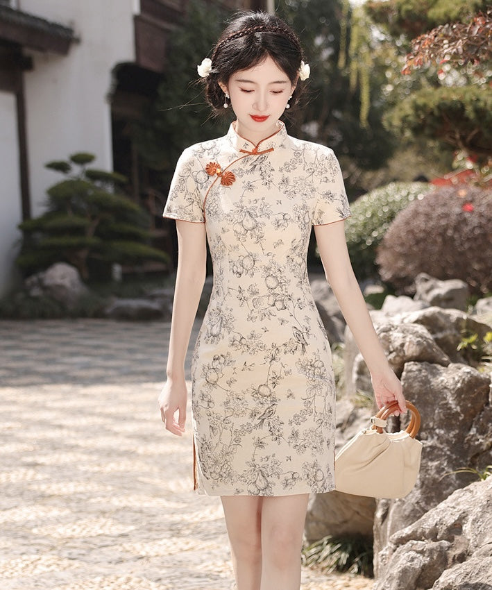 MinMin Cotton Short Cheongsam