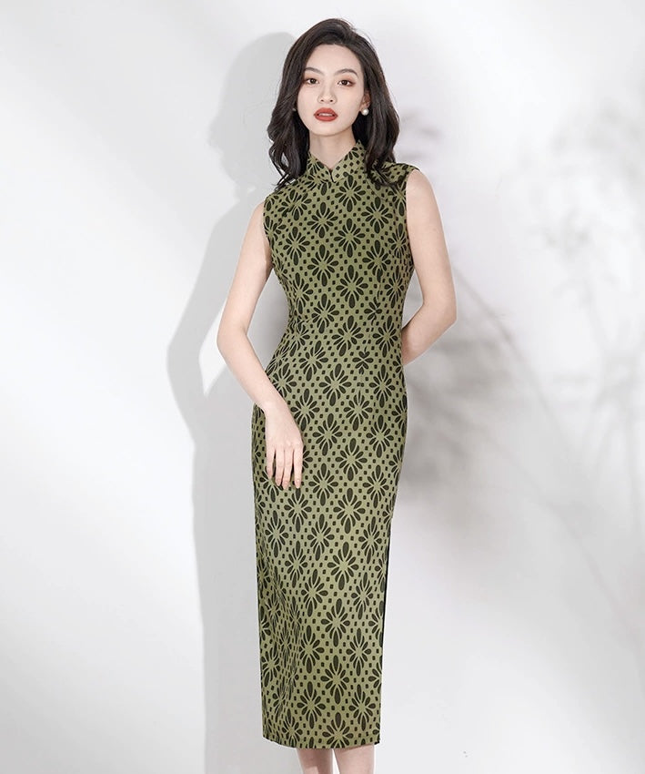 Qingshanyu  Green Cheongsam