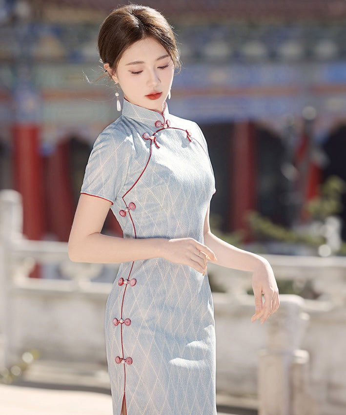 Wenxin Light Blue Cheongsam
