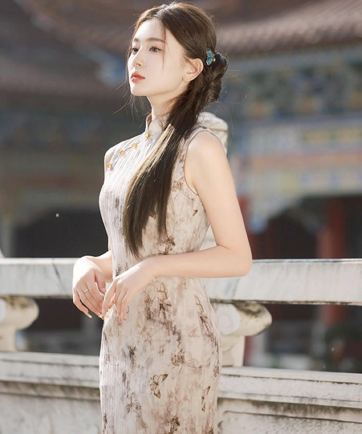 Penny Sleeveless Maxi Cheongsam