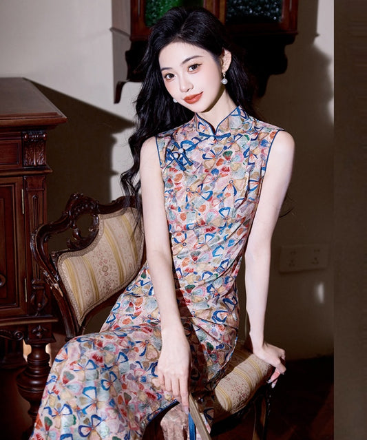 Fenfei Multi-Color Maxi Cheongsam