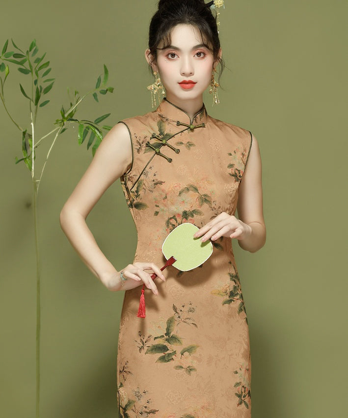 Very Rich Walnut Cheongsam