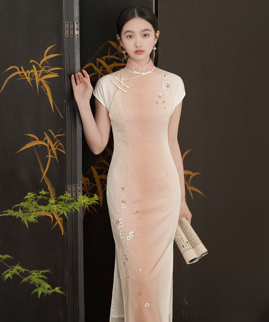 Sakura Ombre Maxi Cheongsam