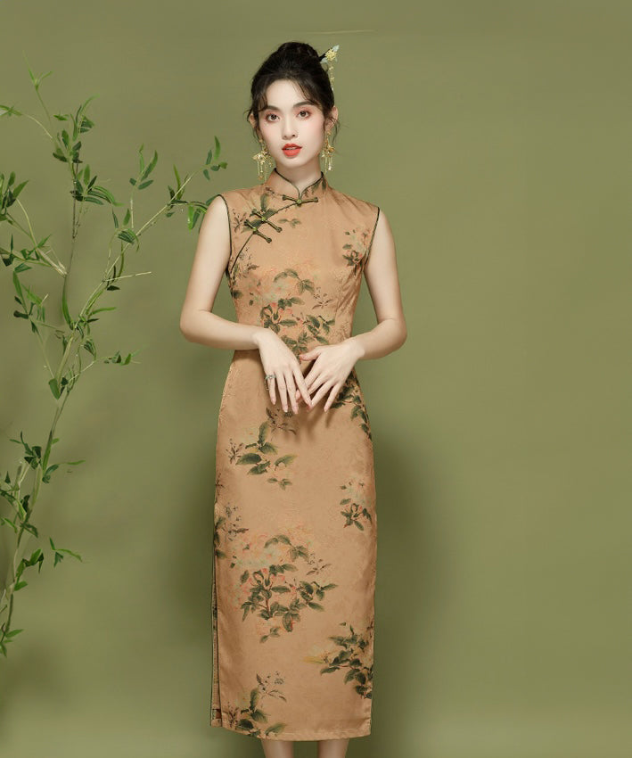 Very Rich Walnut Cheongsam