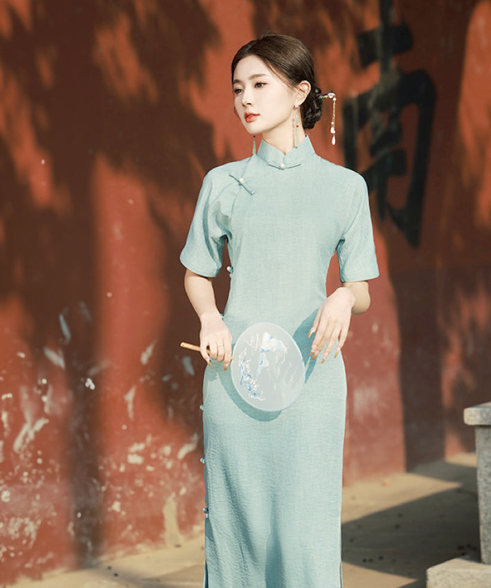 Sage Maxi Cheongsam