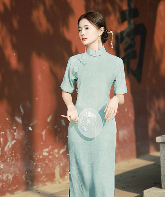 Sage Maxi Cheongsam