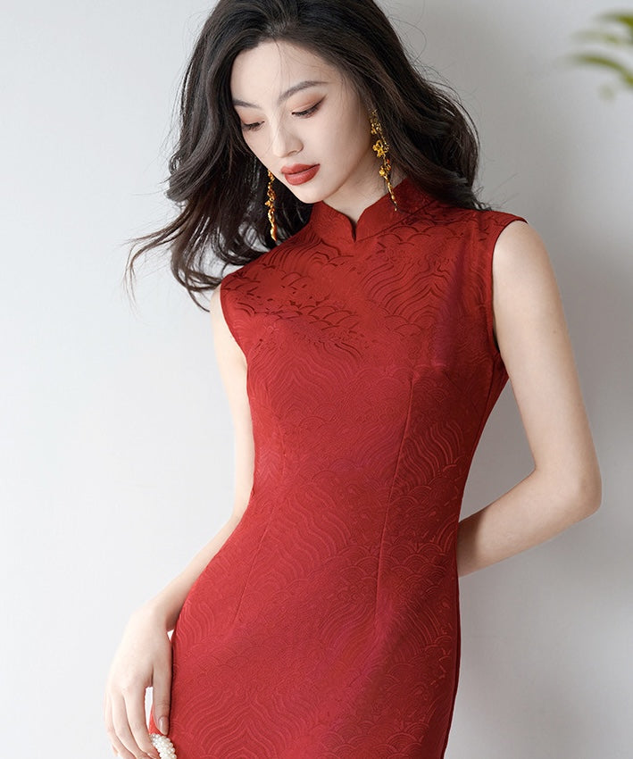 Keling Sleeveless Maxi Cheongsam