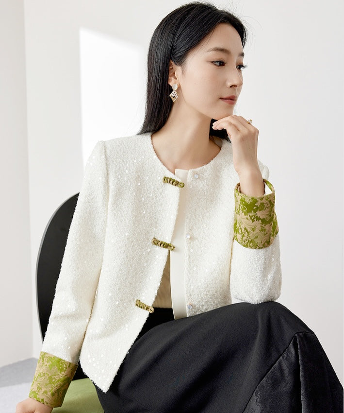 Ruo Sequin Cheongsam Blazer